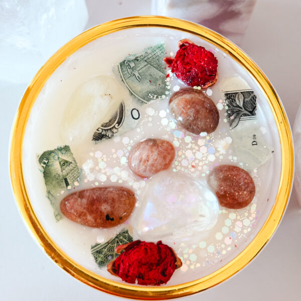 Rich witch manifestacja bogactwa świeca inencyjna